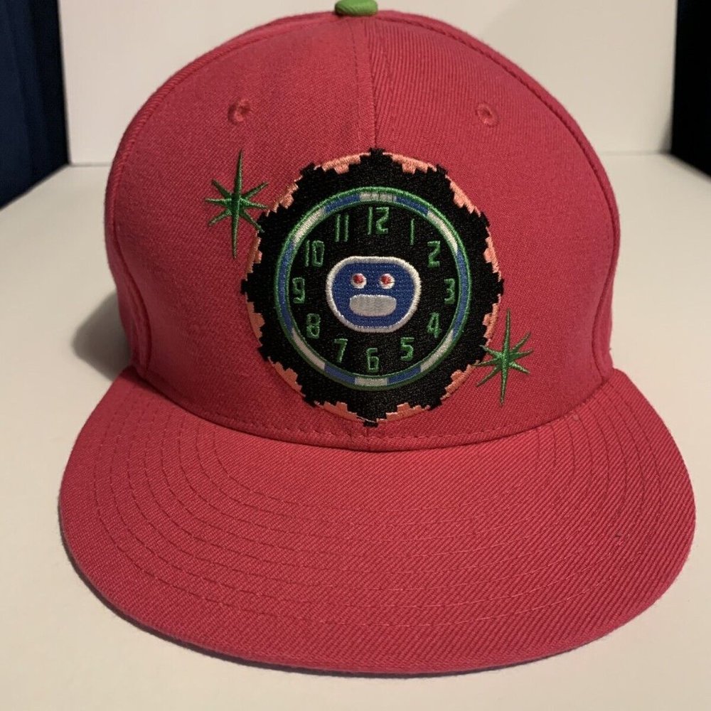 Y2K Ice Cream BBC Snapback Hat Cap Pink & Blue